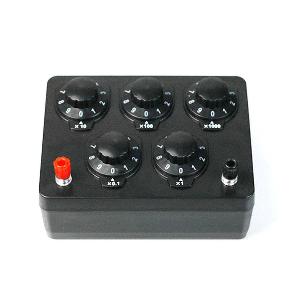 Cher9 0-9999.9 Ohm Variable Resistance Box Decade Resistor Experimental Equipment for Physical School Teaching