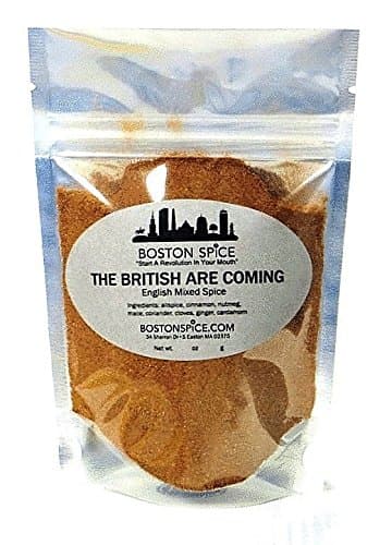 Boston Spice The British Are Coming Handmade English Mixed Spice Pudding Blend Baking Cakes Apple Pumpkin Pies Donuts Pastry Desserts Fudge Brownies Add To Protein Shakes wt 1oz/29g 1/4 Cup Spice