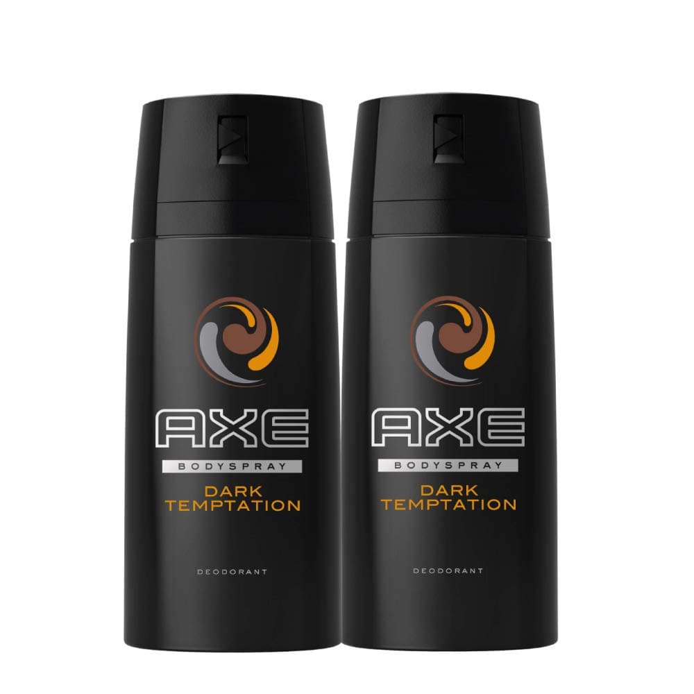 AXE Deodorant Aerosol Men Dark Temptation,150 (Twin Pack)