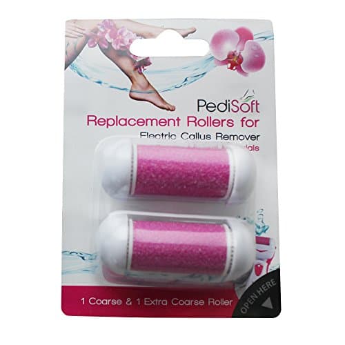 Replacement Rollers for Electronic Callus Remover 2-pack - 1 Coarse and 1 Extra Coarse Designed Specifically for PediSoft Electronic Foot Callus Remover