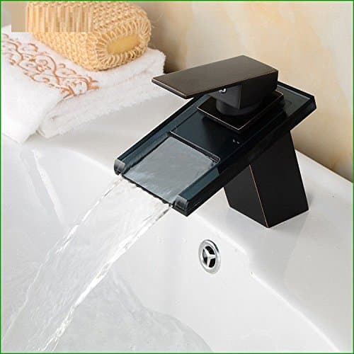 Leadless Fauce Tap Copper Black Bronze Black Glass Waterfall Water Bathroom Basin Faucet Kitchen Vanity Basin Faucet NGRJG operates a Variety of Kitchen faucets,Bathroom,Bathroom Plumbing.