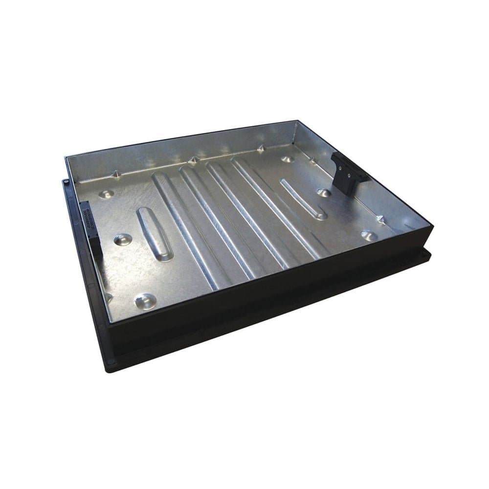 Clark-Drain Block Paving Recessed Manhole Cover and Frame 600 x 450 x 80mm
