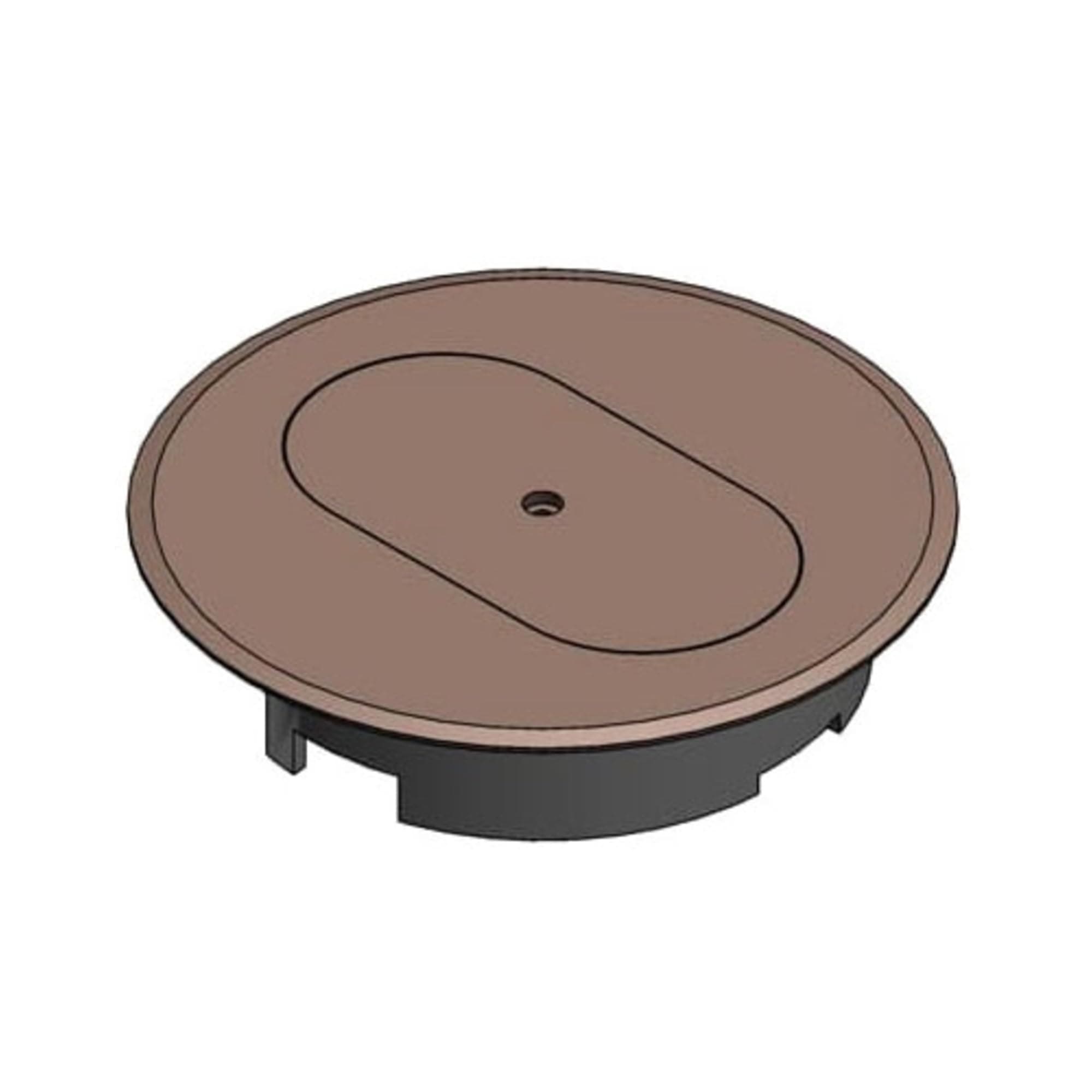 Carlon E97DSC Round Duplex Receptacle Cover, Diameter: 5", Non-Metallic