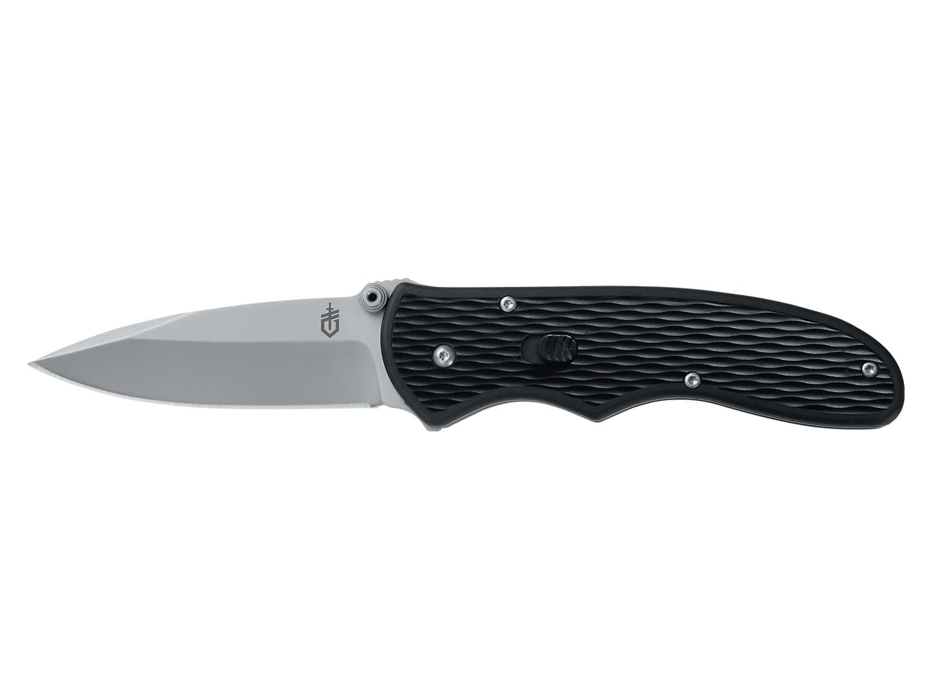 Gear 22-47162N Fast Draw Folding Assisted Opening Pocket Knife, Fine Edge, Black