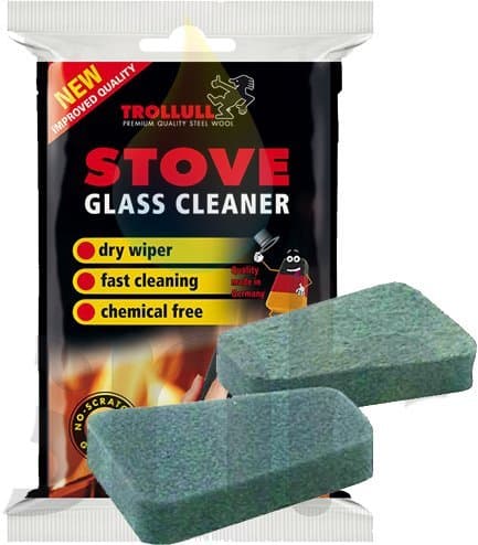 Cleaner Pads For Stove Glass 2 In A Pack Rakso Stove Glass Cleaner