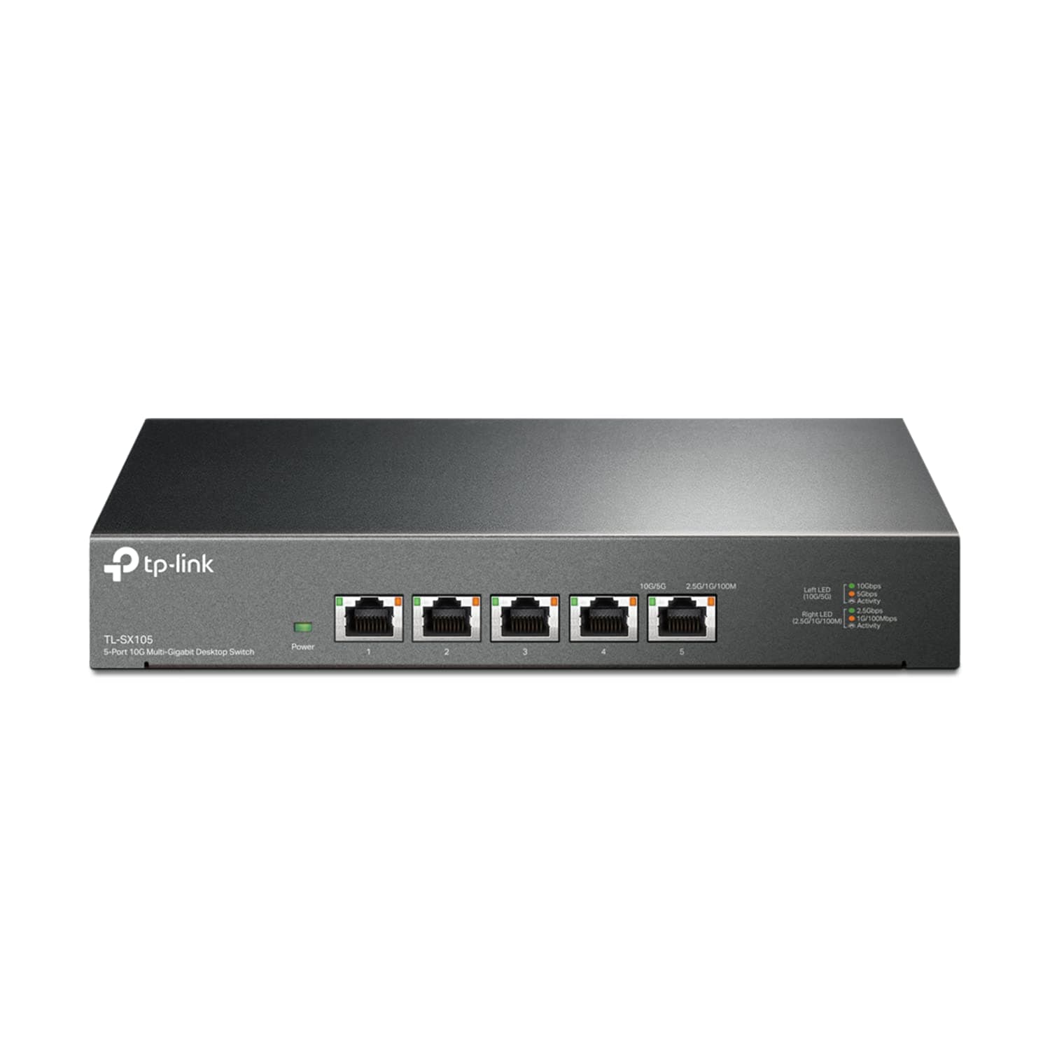 TP-Link TL-SX105 | 5 Port 10G/Multi-Gig Unmanaged Ethernet Switch | Desktop/Wall-Mount | Plug & Play | Fanless | Sturdy Metal Casing | Limited Lifetime Protection | Speed Auto-Negotiation