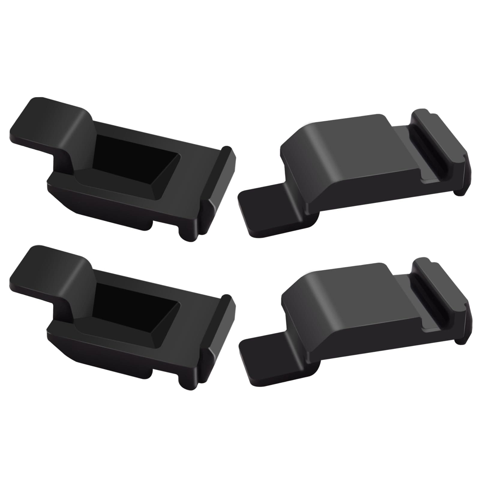 1237200104 1237200204 Door Lock Striker Kit(4 x Black Door Lock Strikers) Compatible with Mercedes W123 W126 240D 280E 300D 