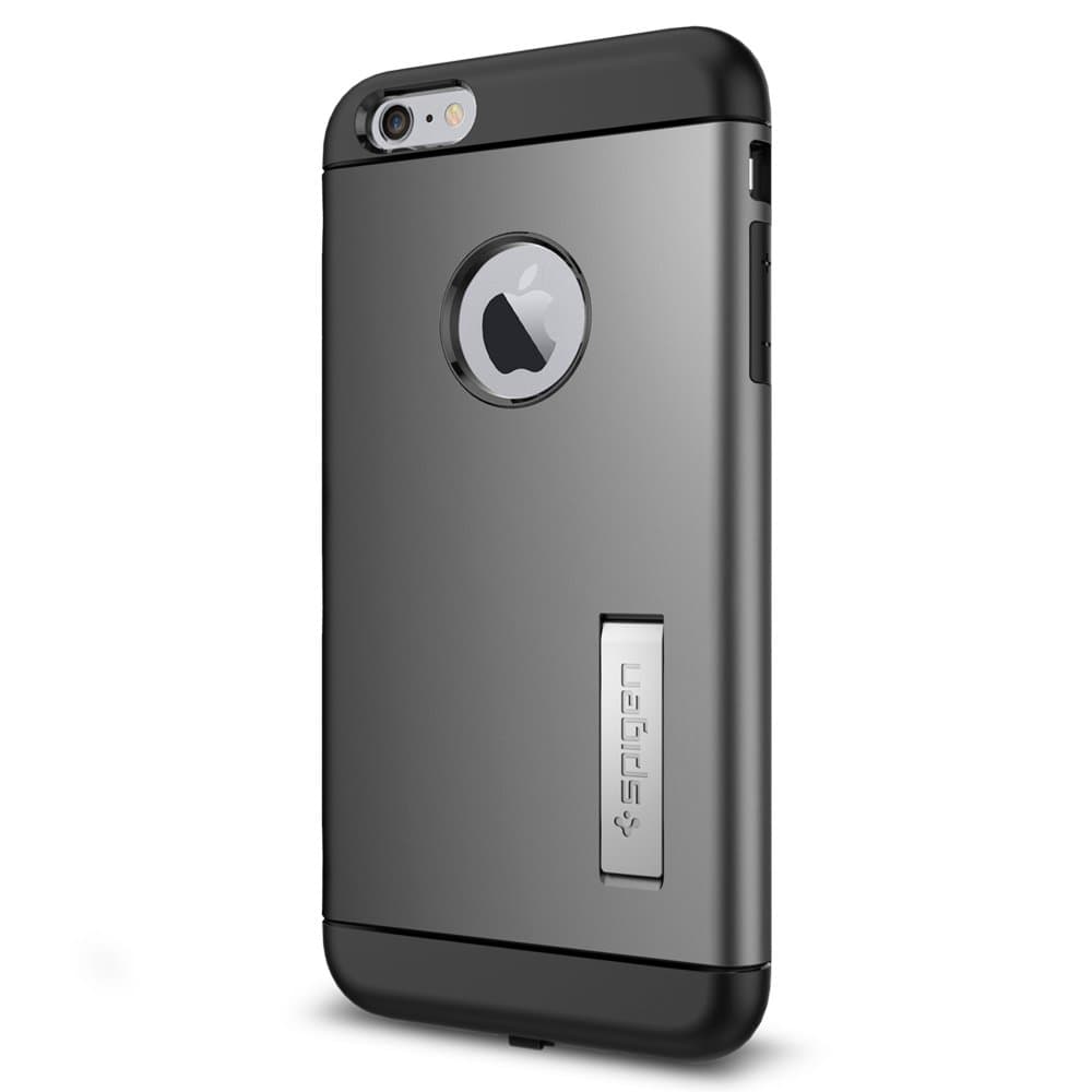 iPhone 6s Plus Case, Spigen [Slim Armor Volt] Built-In Wireless Charge Receiver [Gunmetal] Great Protection Case for iPhone 6 Plus (2014) / 6s Plus (2015) - Gunmetal (SGP11566)