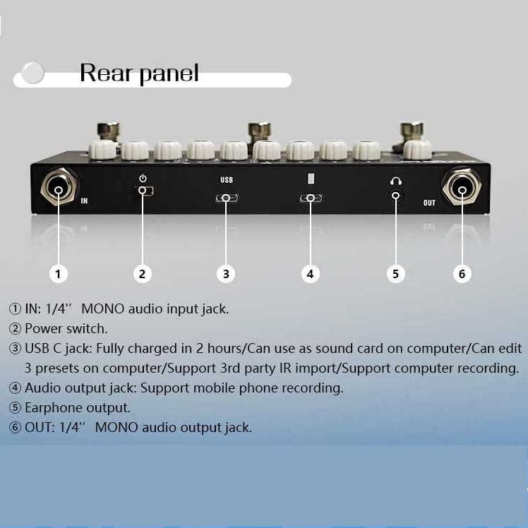 Cube baby Multi Effects Guitar Pedal,with IR Loading 9 AMP Models, Delay Chorus Phaser Reverb Effect Pedal, Rechargable Electric Guitar Effects Multi Pedal Support Recording,Bluetooth 5.0