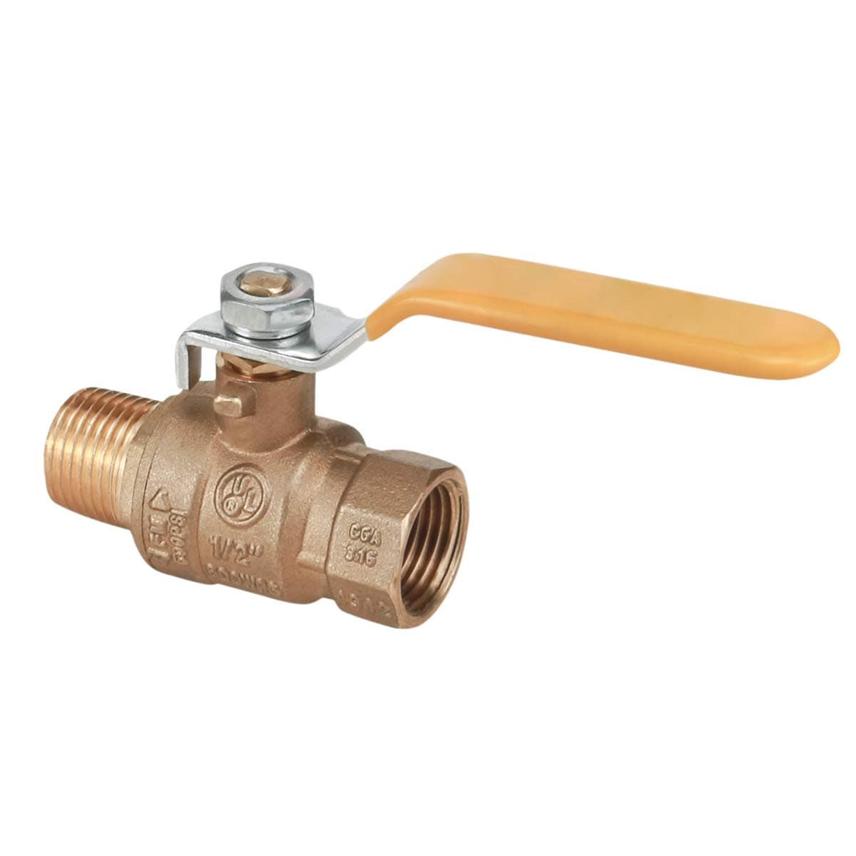 Midline Valve 822MF256 Premium Brass Full Port Ball Valve 3/4 in. FIP x MIP Connections