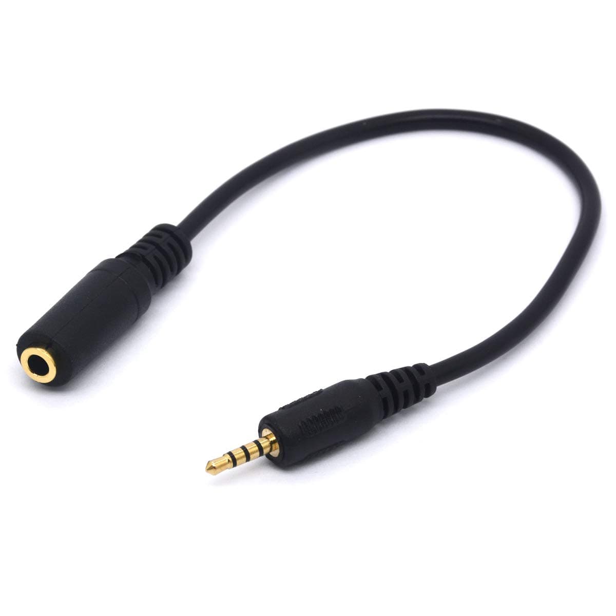 HUHANGGod 2.5mm Male to 3.5mm Female Cable Headphone Audio Converter 4 Poles ...