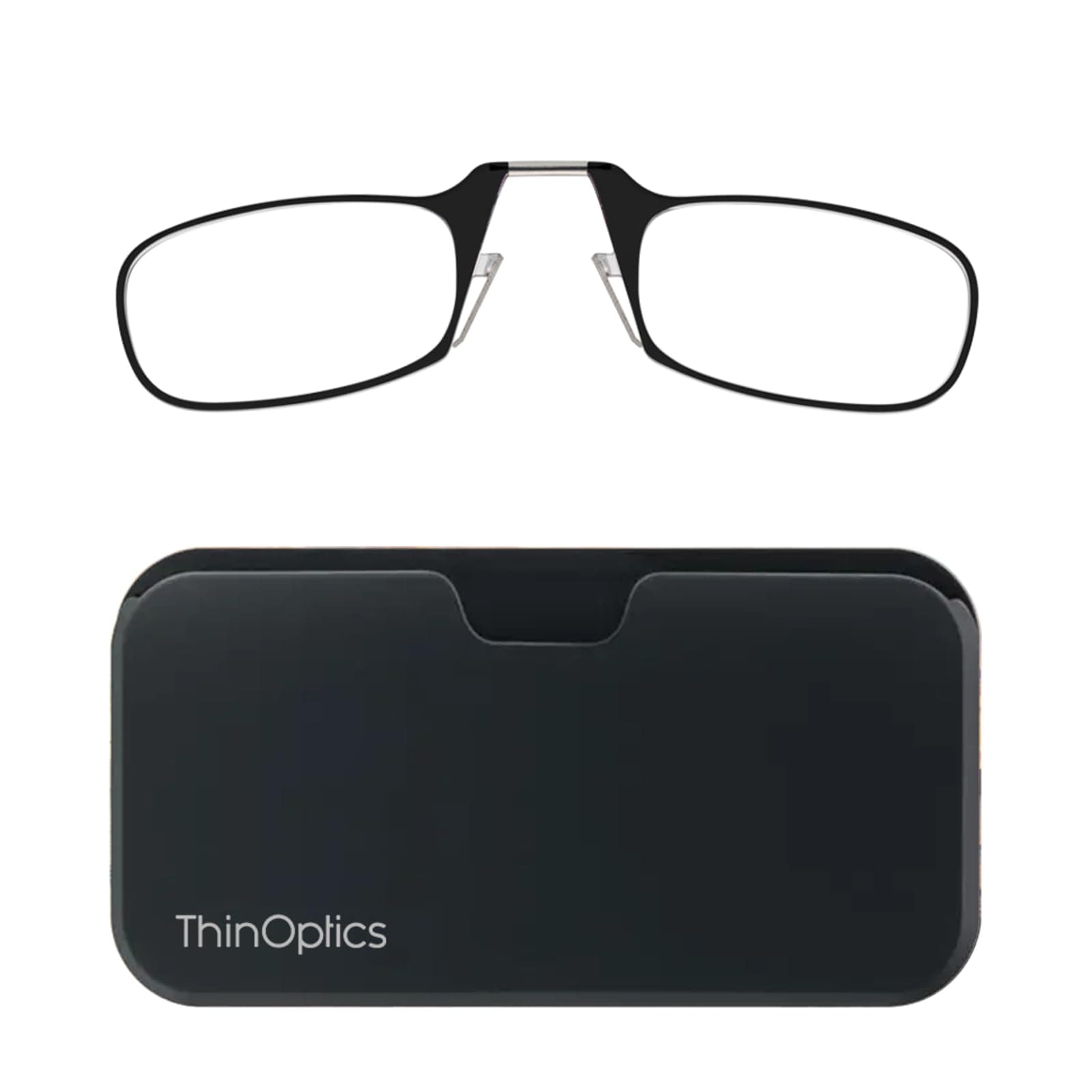 ThinOptics Universal Pod Case + Rectangular Reading Glasses