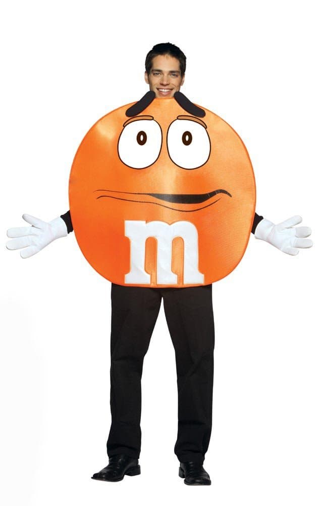 Adult Poncho Orange M & M's Costume
