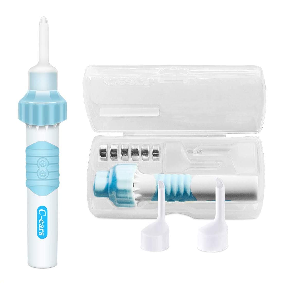 Ear Wax Removal Vacuum,Ear Wax Removal Kit,Ear Wax Cleaner,Ear Cleaning Kit,Easy Electric Earwax Removal Tools, Soft and Comfortable Ear Wax Pick with LED Lights for People of All Ages