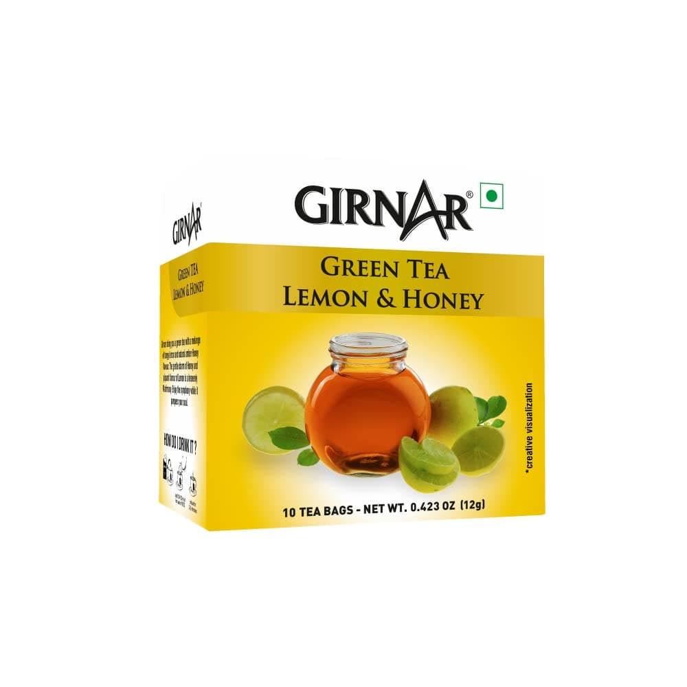 Indianstore24 Girnar Green Tea (Lemon & Honey)