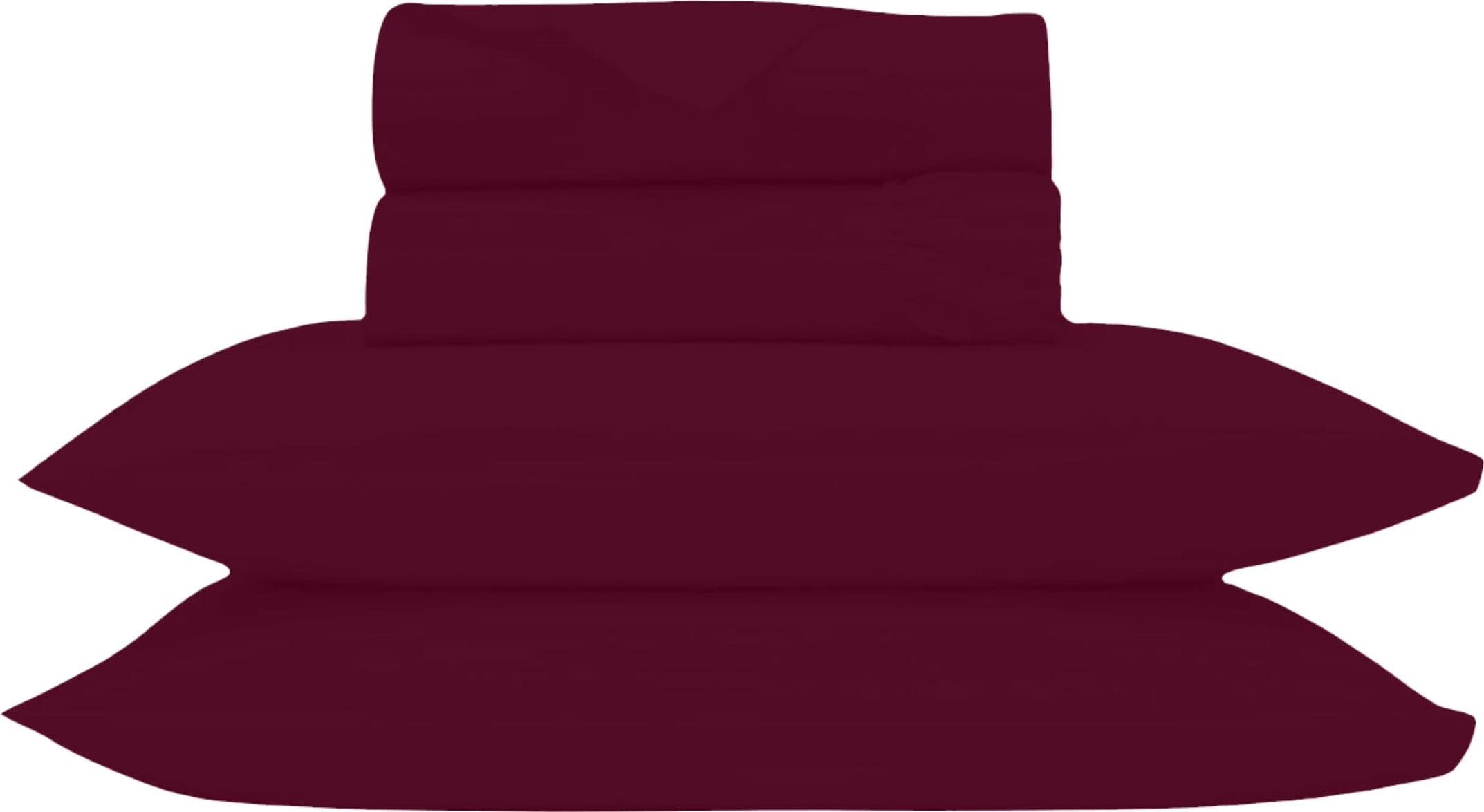 1000 Thread Count Egyptian Cotton Sheets Set King Size, 100% Cotton 4 Pc Bed Sheet, Luxury Hotel Cooling Sheets, Breathable Soft Smooth Sateen Weave, 18 Inch Deep Pocket, Burgundy King Sheet