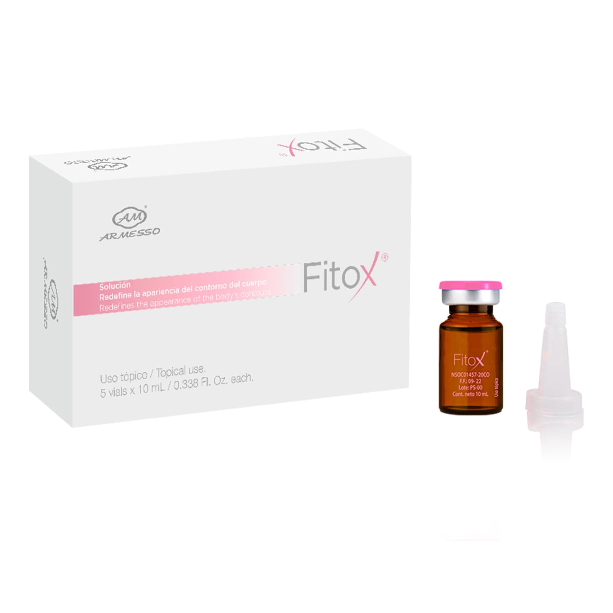 Armesso A.M. Fitox | 5 x 10ml Vials | Skin Detoxifier - Lipolytic | Cosmetic Serum