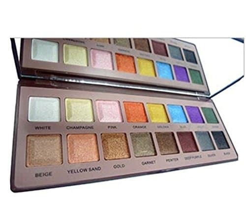 16 Colors Eyeshadow Makeup Noble Naked Glitter and Matte Palette Chocolate Colors Eye Shadow Kit,Edition 2