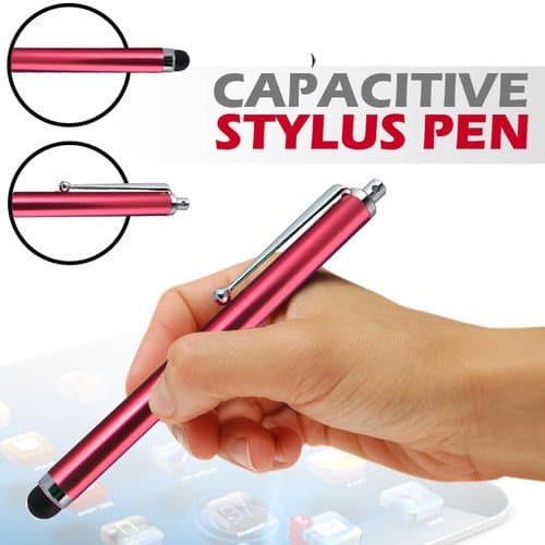 DNG STYLUS PEN FOR IPHONE 3G 3GS 4 4S 5 IPAD 2 3 4 SAMSUNG HTC TOUCH TABLET RED
