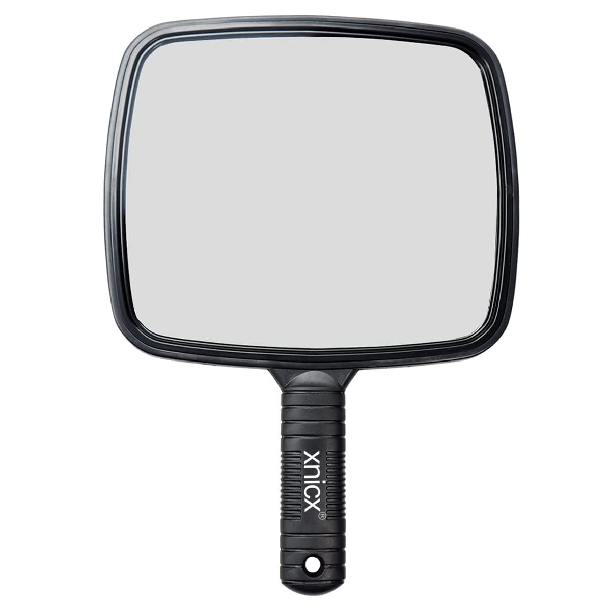 xnicx Hairdressing Hand Mirror Professional Handheld Salon Barbers Hairdressers Paddle Mirror Tool with Handle