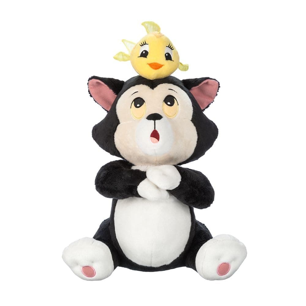 Official Pinocchio 85th Anniversary Stuffed Animals - Figaro & Cleo Cat Plush - Embroidered Features, Organza Fins, Soft Huggable Stuffing - Disney Vault Collection Plushie
