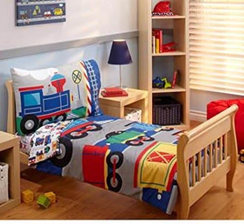 Everything for Kids Choo Choo 4-Piece Toddler Bedding Set