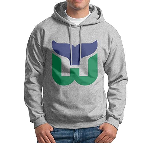 SuperFF Men's Hartford Whalers Logo Hooded Sweatshirt