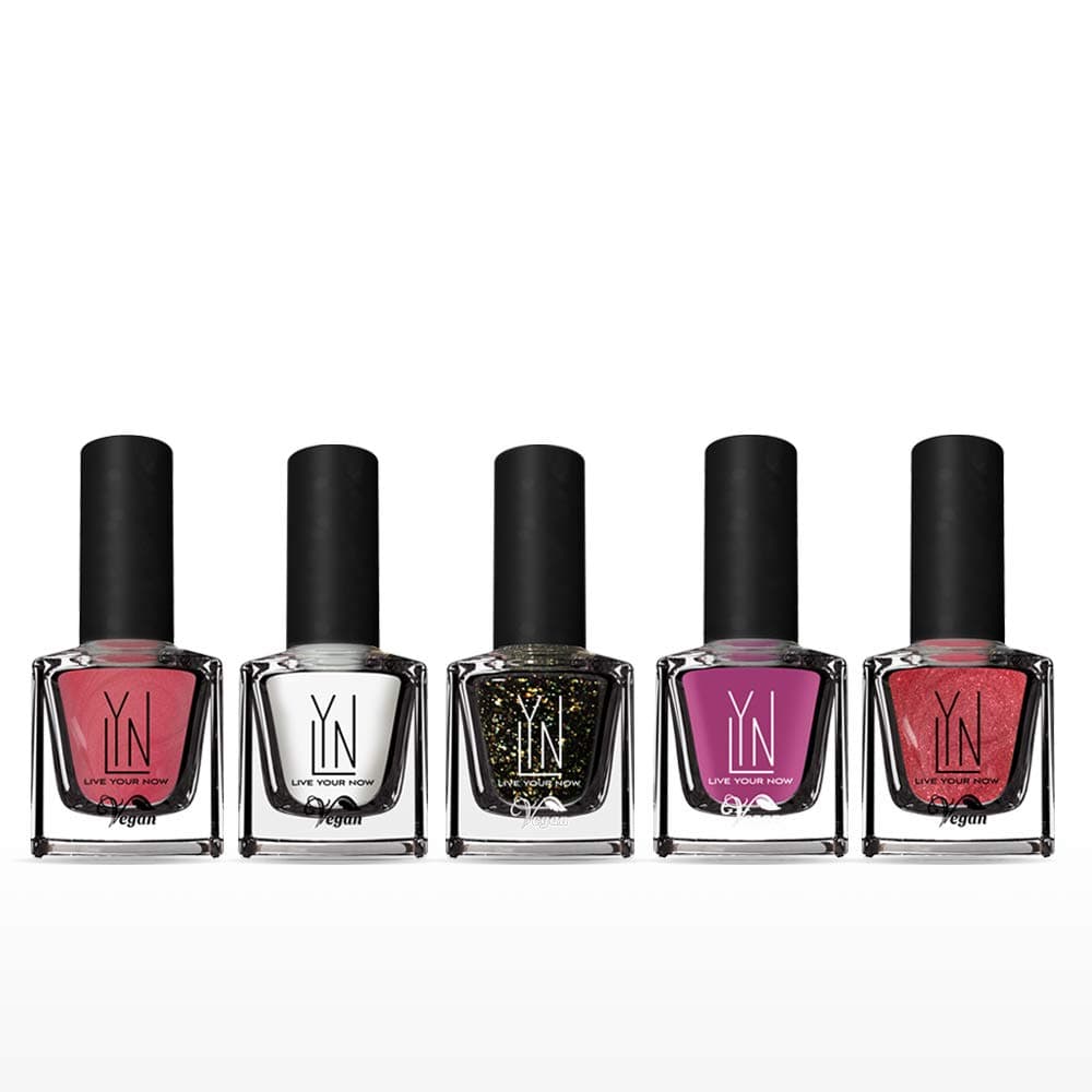 LYN - Nail Matte Colours - Combo of Nail Polish (Set of 5)