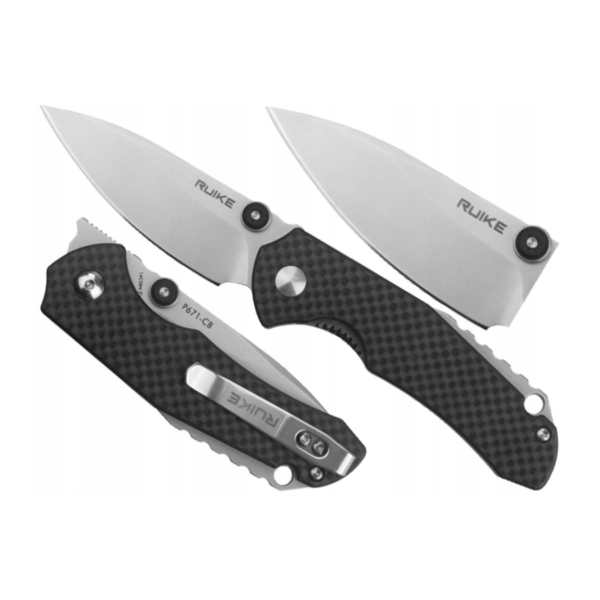 RK-P671CB P671-CB Black G10 + Carbon Fiber