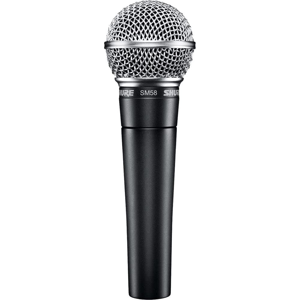 – Shure SM58-LC, Cardioid Dynamic Vocal Microphone, Dynamic, Studio Ready, Cardioid, For Live Performance, Home Recording & Podcast