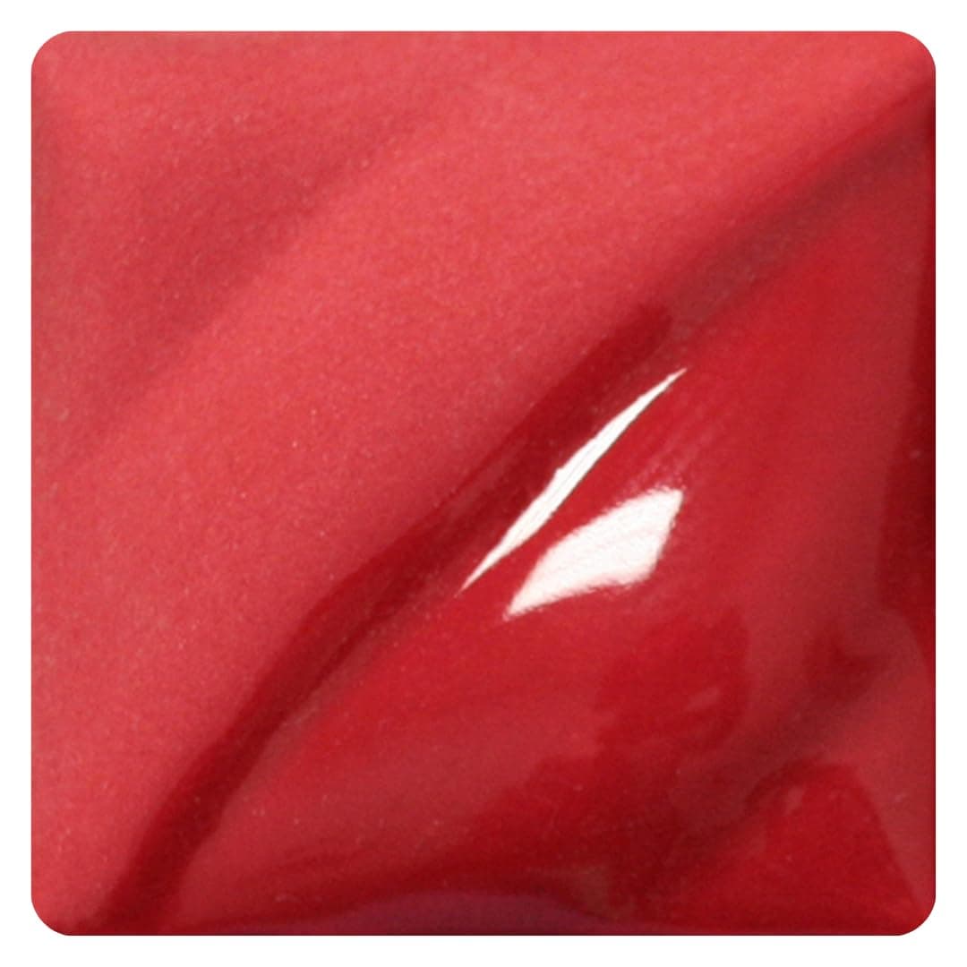 Velvet Underglaze Bright Red V-387 Lead Free for Pottery Clay, Bisque, Greenware - 2oz