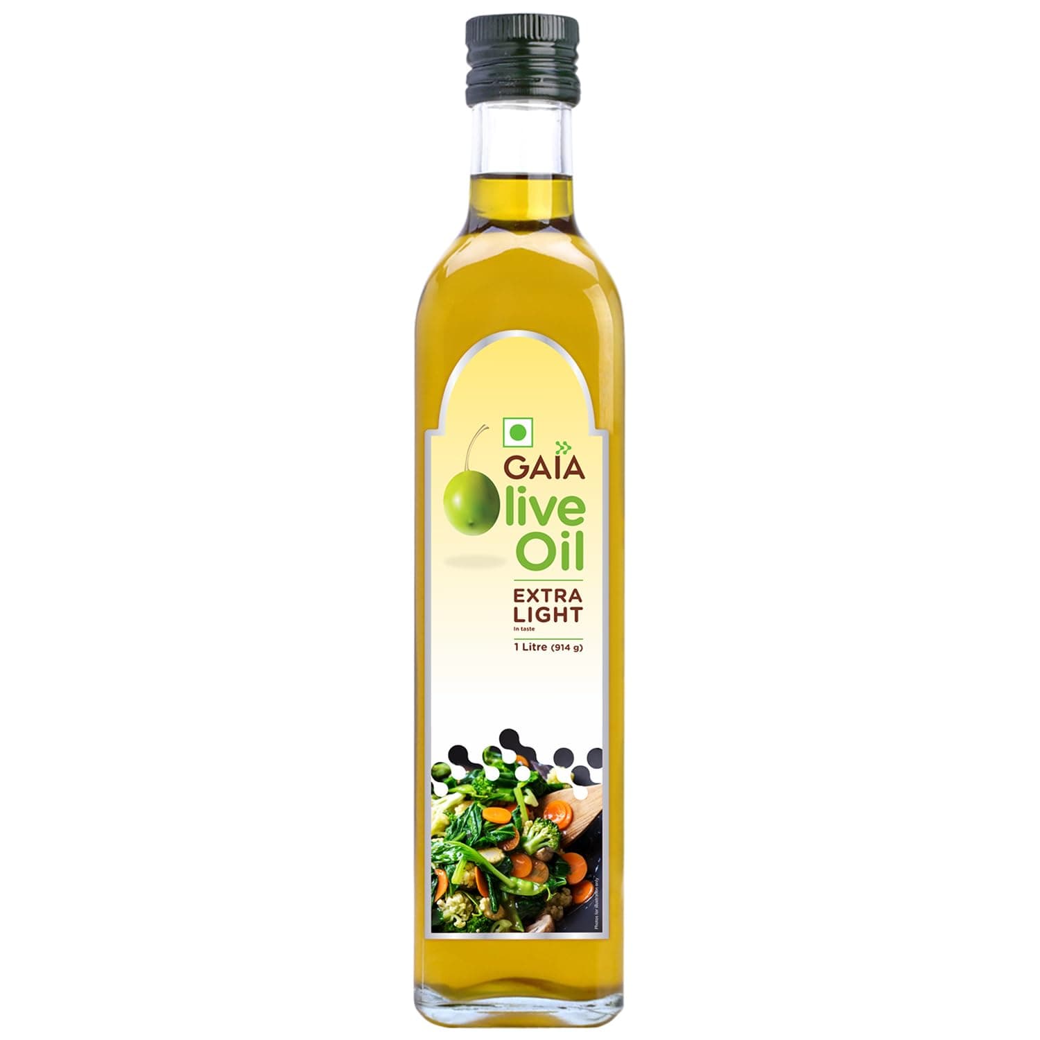 Extra Light Olive Oil (1L Bottle Pack) Incredibly Healthy with Zero Cholesterol and Low Saturated Fat, Good for Frying, Roasting, Baking and All Indian Cuisine