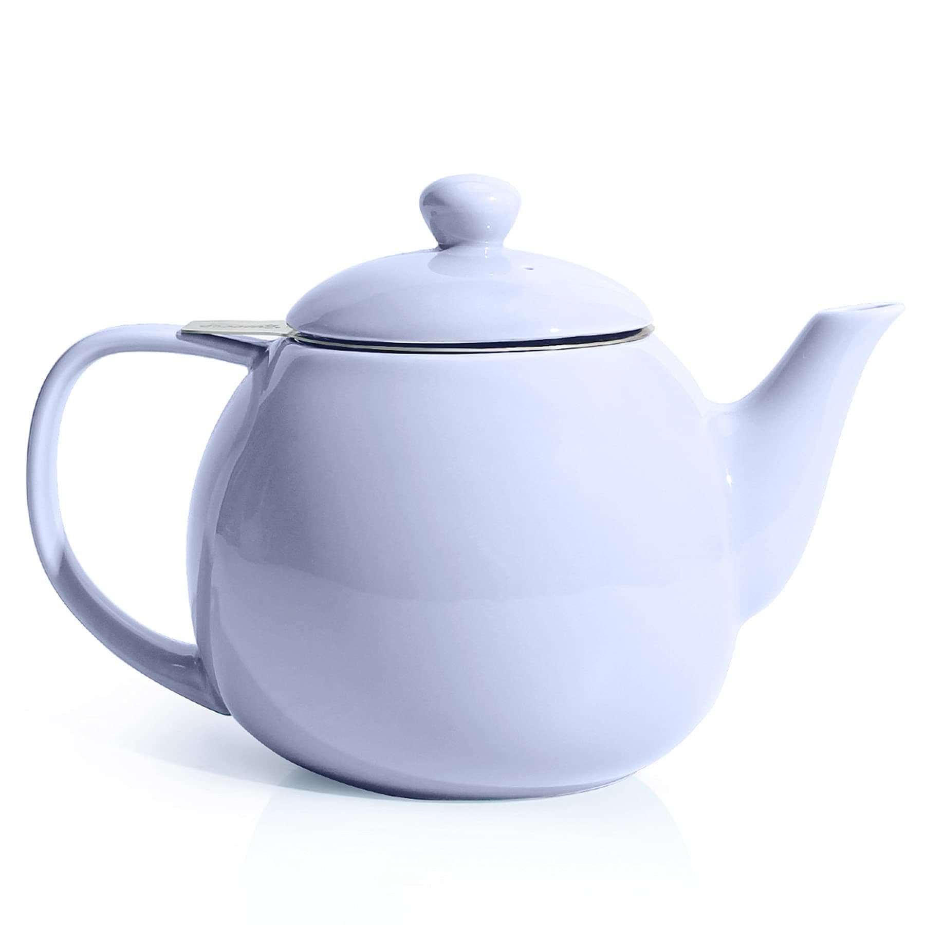 Sweese 221.110 Teapot, Porcelain Tea Pot with Stainless Steel Infuser, Blooming & Loose Leaf Teapot - 27ounce, Lilac