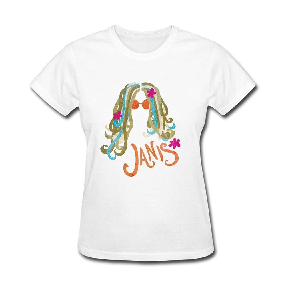 Women's Janis Joplin Line Design T-shirt Small