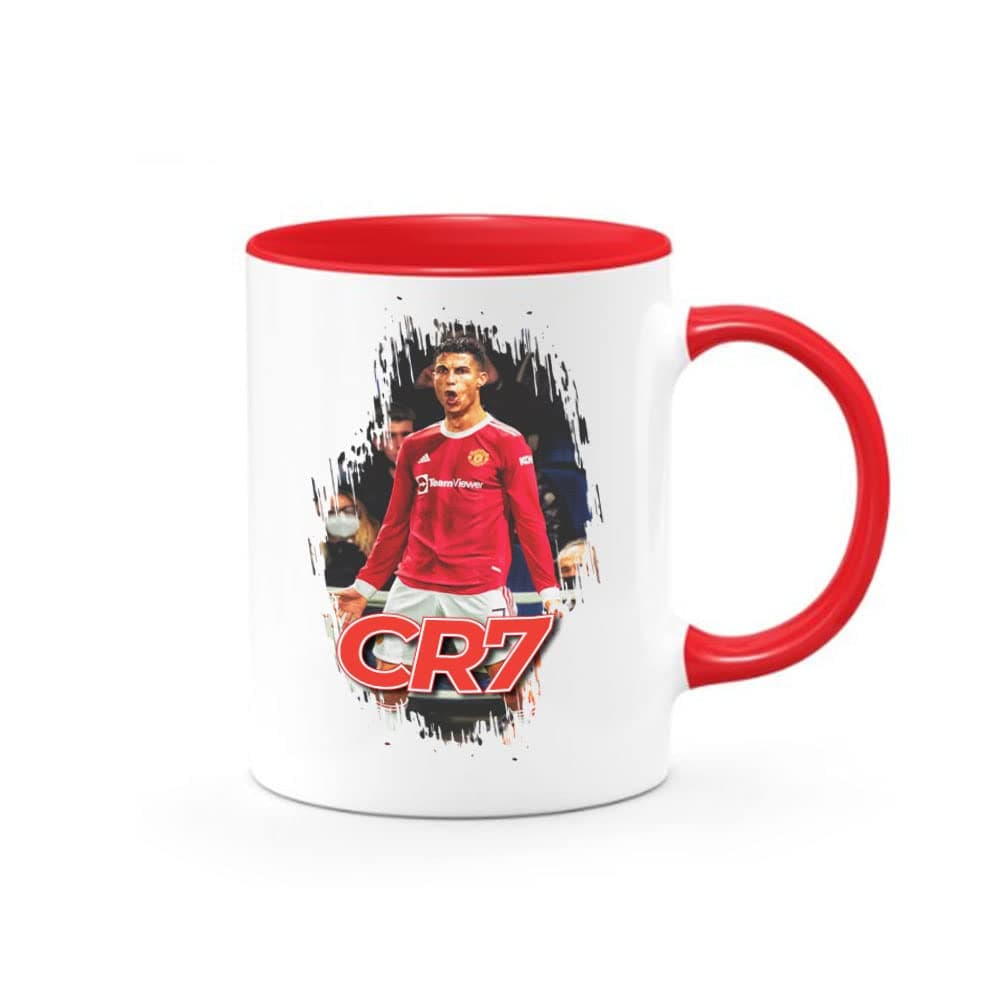 Dubiz Cristiano Ronaldo Manchester United Coffee Mug (Red)
