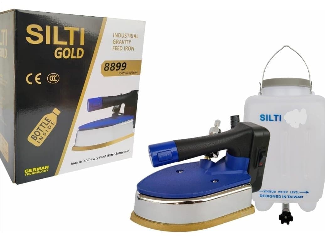 SILTI Industrial very heavy duty steam iron [ gold 8899]1600 watt 999 with teflon shoe