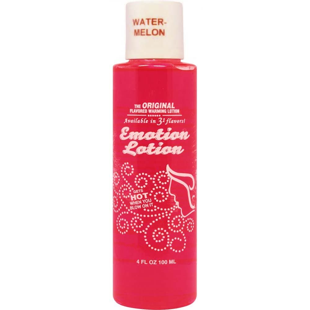 Emotion Lotion Edible Water Basesd Original Flavored Warming Massage Oil WATERMELON by Emotion Lotion 4oz