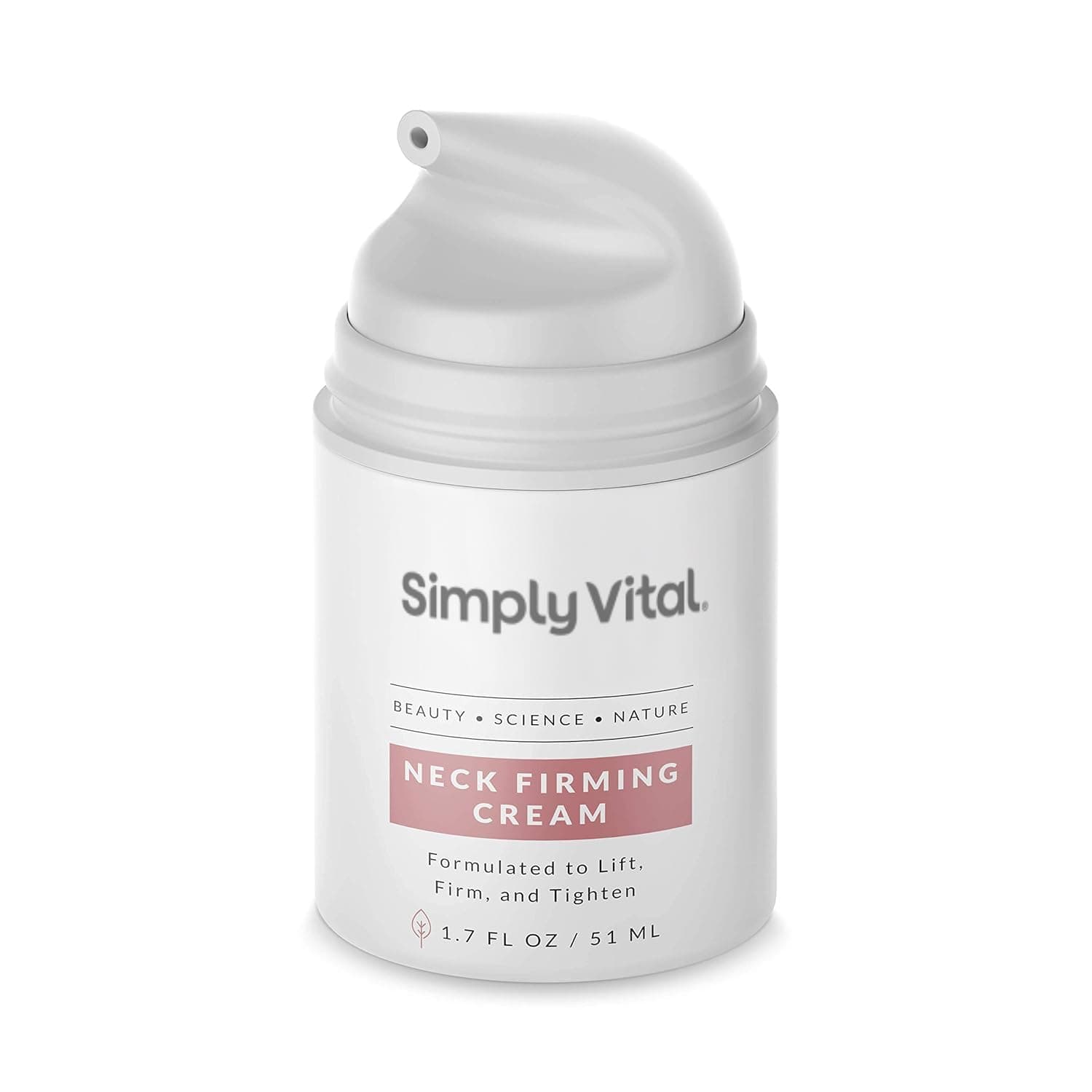 SimplyVital Premium Neck Firming Cream for Wrinkles – Skin Tightening Formula for Face and Body with Hyaluronic Acid, Vitamins E & C – Anti-Aging Moisturizer for Chin, Chest & Neck Care