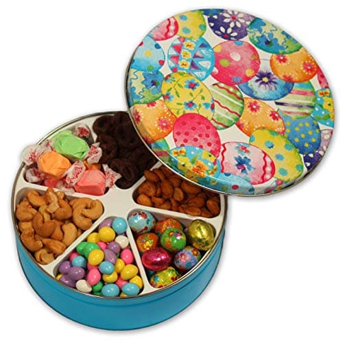 Easter Day Gift Basket Filled with Assorted Candies, Chocolates, Nuts, Sweet Treats for Men Women Boys Girls Boyfriend Girlfriend Prime Delivery