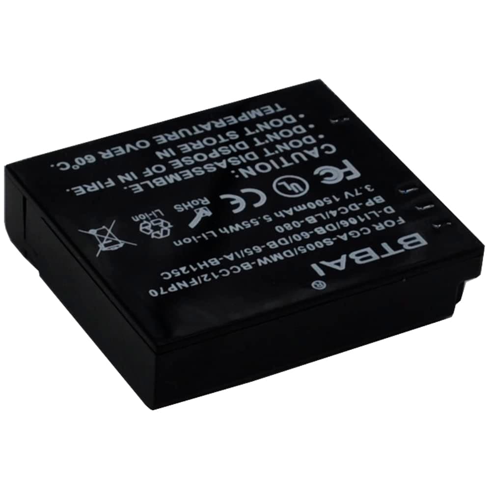 NP-70 Battery for NP70 Finepix F20 F40fd F45fd F47fd BP-DC4 IA-BH125C BP-41 CGA-S005 Klic-5000 DB-60 Digital Camera Battery k1a