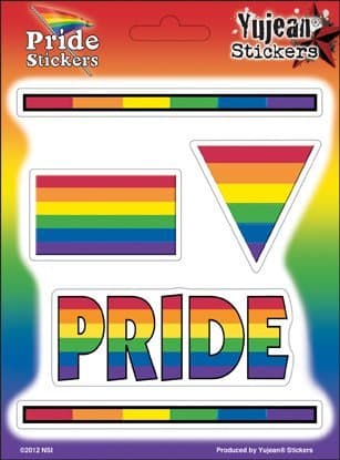 NSI - Tribal Rainbow Pride Multi-Pak of 5 Stickers / Decals