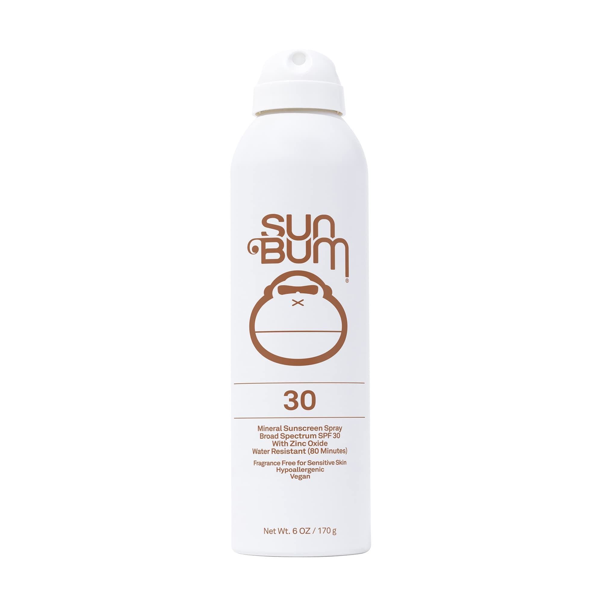 Sun Bum Mineral Sunscreen Spray, SPF 30, Broad Spectrum UVA/UVB Protection, Hypoallergenic, Paraben Free, Gluten Free, Vegan, 1 Count