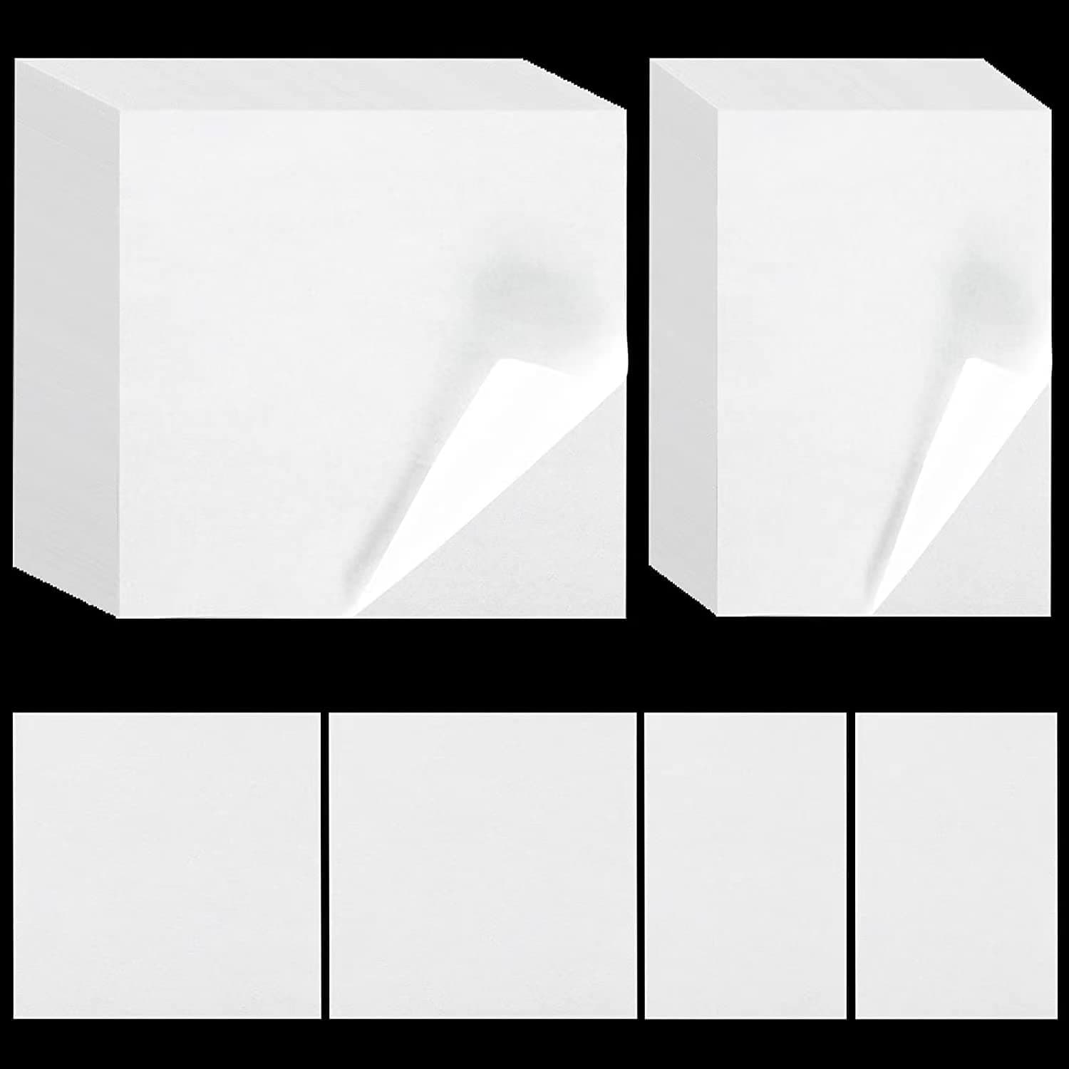 ALKRITA 300 Pieces Diamond Painting Release Paper 15 x 15cm and 15 x 10cm Non-Stick Silicone Release Paper Double-Sided 5D Diamond Painting Accessories Cover Replacement Paper