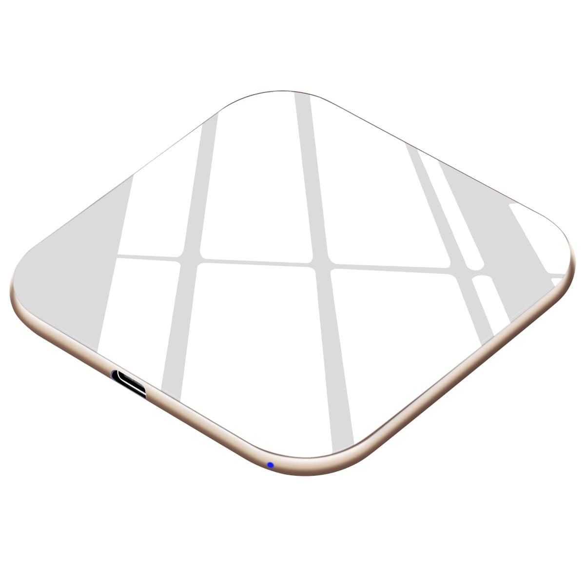 Te-Rich Qi Wireless Charger, 7.5W Wireless Charging Pad [Ultra Slim,15W] Compatible iPhone Xs MAX/XR/XS/X/8/8 Plus, 10W Fast Charging Compatible Samsung Galaxy S10/S9/S9+/S8/S8+/Note 9/8-No AC Adapter