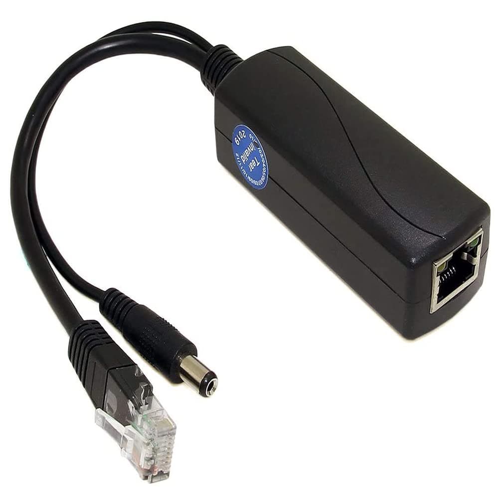 Dhruvga PoE Splitter, 12V 2A Output, IEEE 802.3af/at Standard, Ethernet Active Adapter, Compatible with Security Camera/ CCTV Surveillance. (Power Adapter is Not Included)(DHV-SPT-0211)