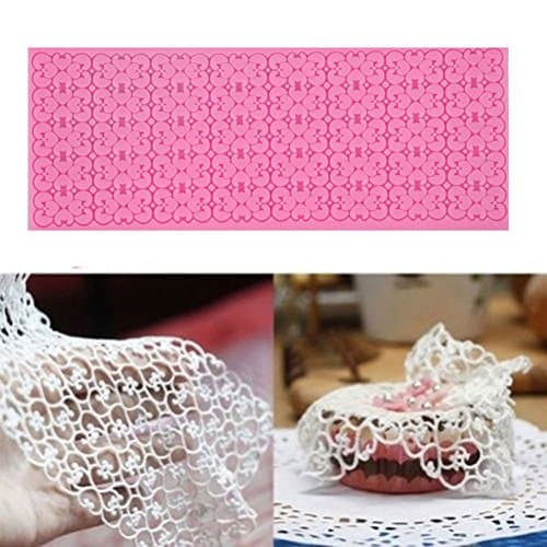 Money coming shop 1pc Lace Silicone Mold Mould Sugar Craft Fondant Mat Cake Decorating Baking Tools