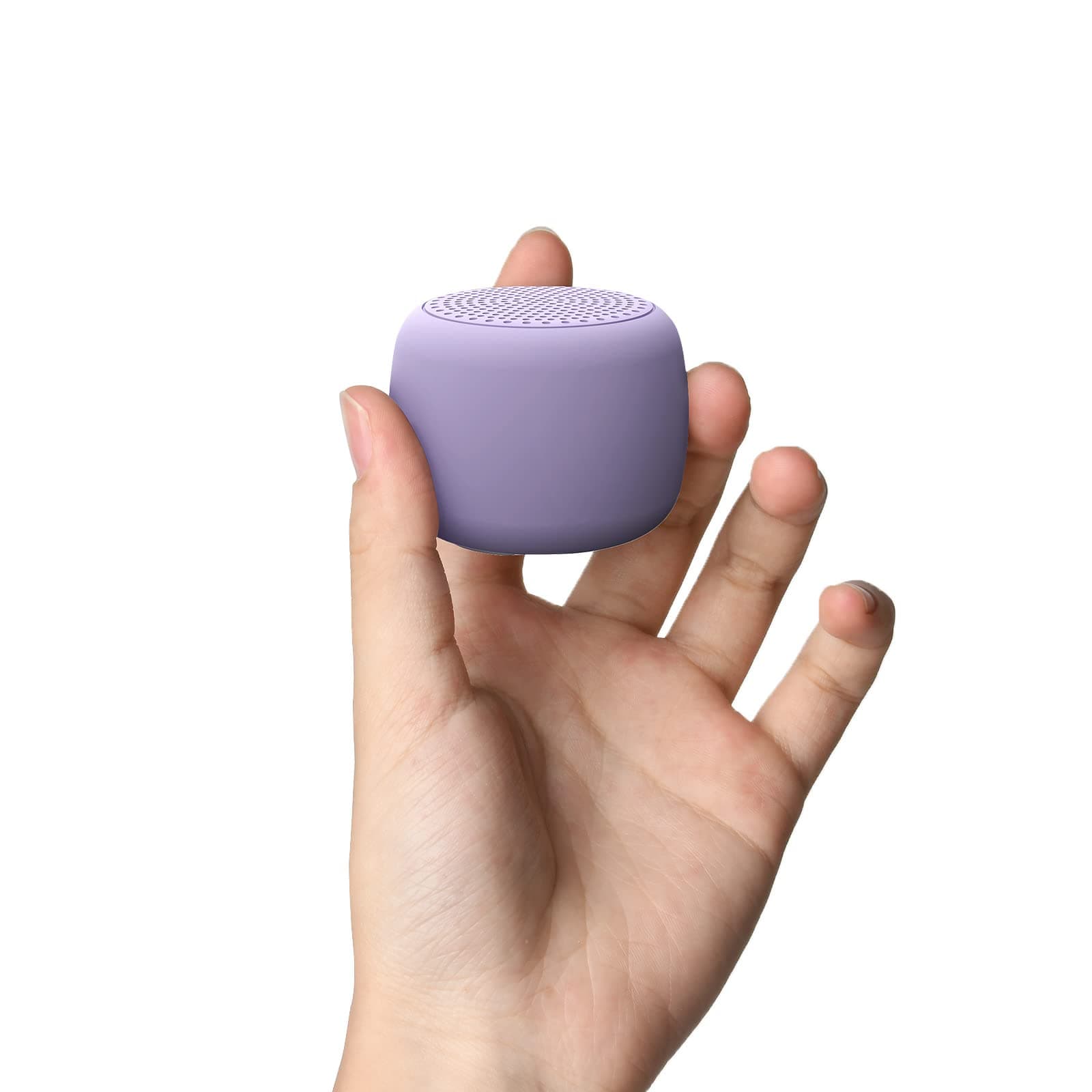 BABELIO White Noise Machine Mini Sound Machine for Adults Kids Baby | 15 Non-looping Sounds | Timer | Easy to Pocket and Travel - Purple