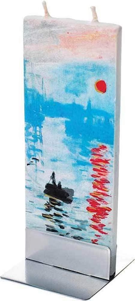 FlatyzTwin Wick Flat Candle - Claude Monet - Rising Sun