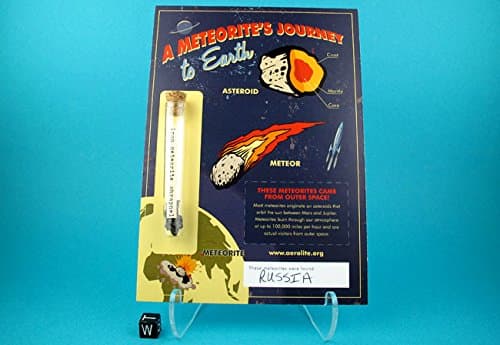 Russian Meteorite, Sikhote-Alin Iron Meteorite Shrapnel Collectible/A Meteorite's Journey Card