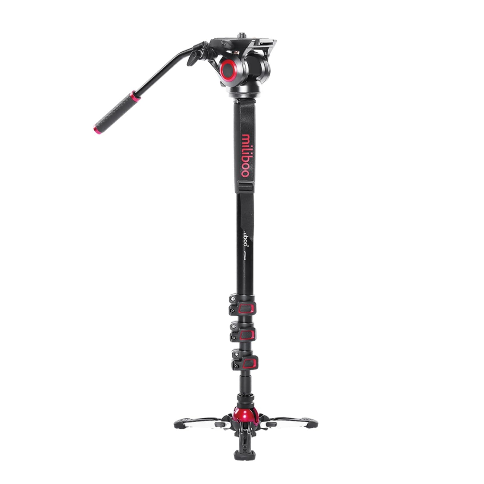 MILIBOO mtt705a Monopod Sporty Shooting Tripod for Camera Unique 90° Inverted Folding Portable Monopod with 3 Uses 71.4" Max Height Aluminum